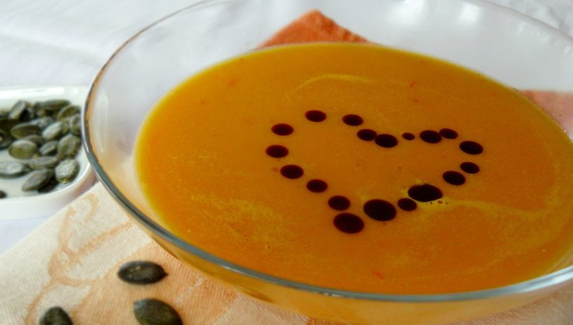 Ian Fletcher’s sweet potato, pumpkin, leek and red lentil soup