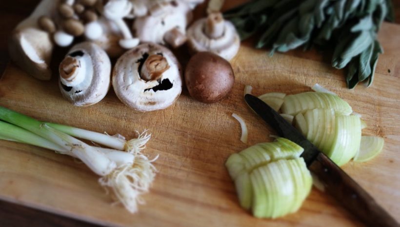 Mushroom and Garlic Saute