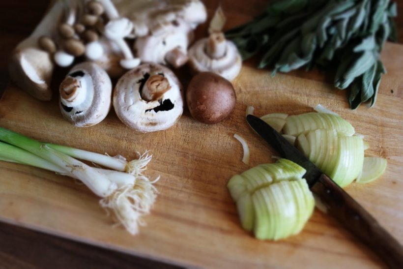 Mushroom and Garlic Saute